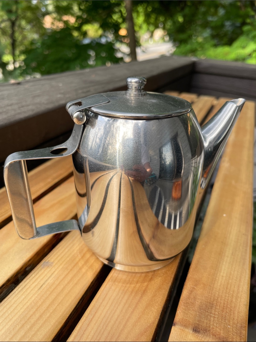 Wessco International Delta Airlines Stainless Steel Silver Teapot